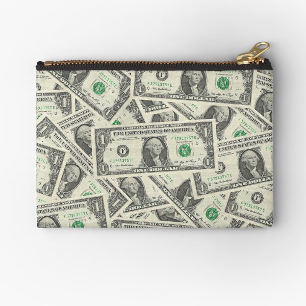 Checkers Purse Bag Full of Paper Money Hustler Symbol Money 