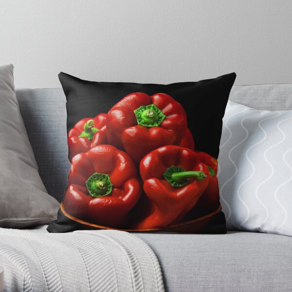 Capsicums Throw Pillow