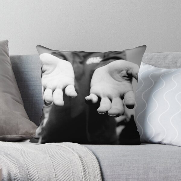 The Hands That File Throw Pillow