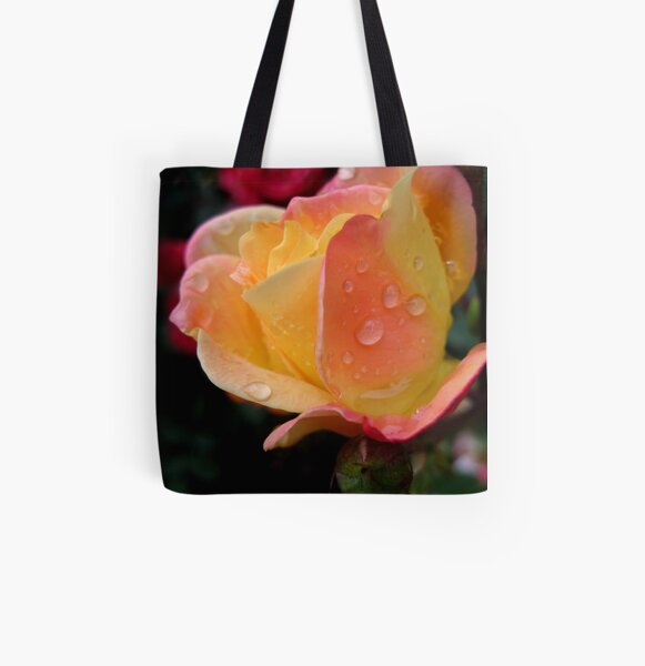 raindrops on roses All Over Print Tote Bag