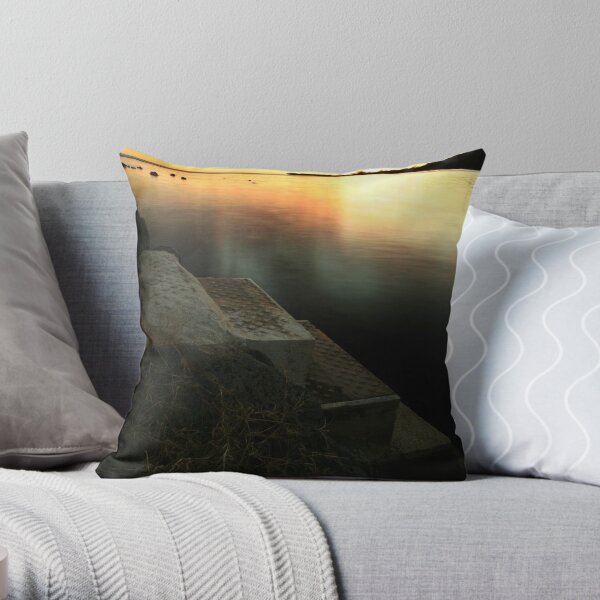 Cooks Bay Sunset, Moorea Throw Pillow