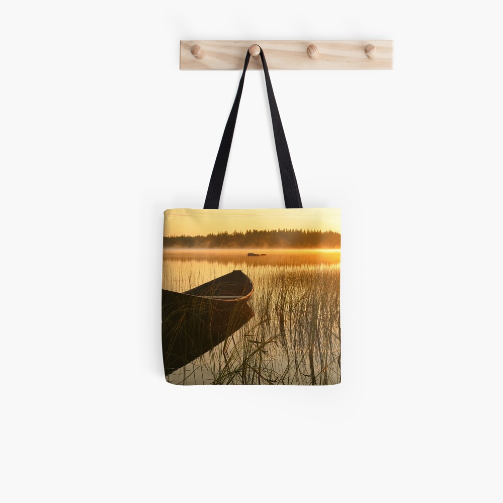 Wooden boat Tote Bag