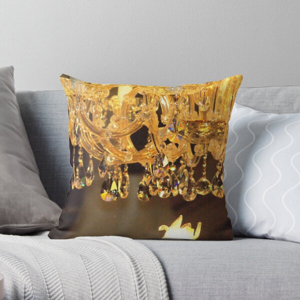 Crystal Chandelier Throw Pillow