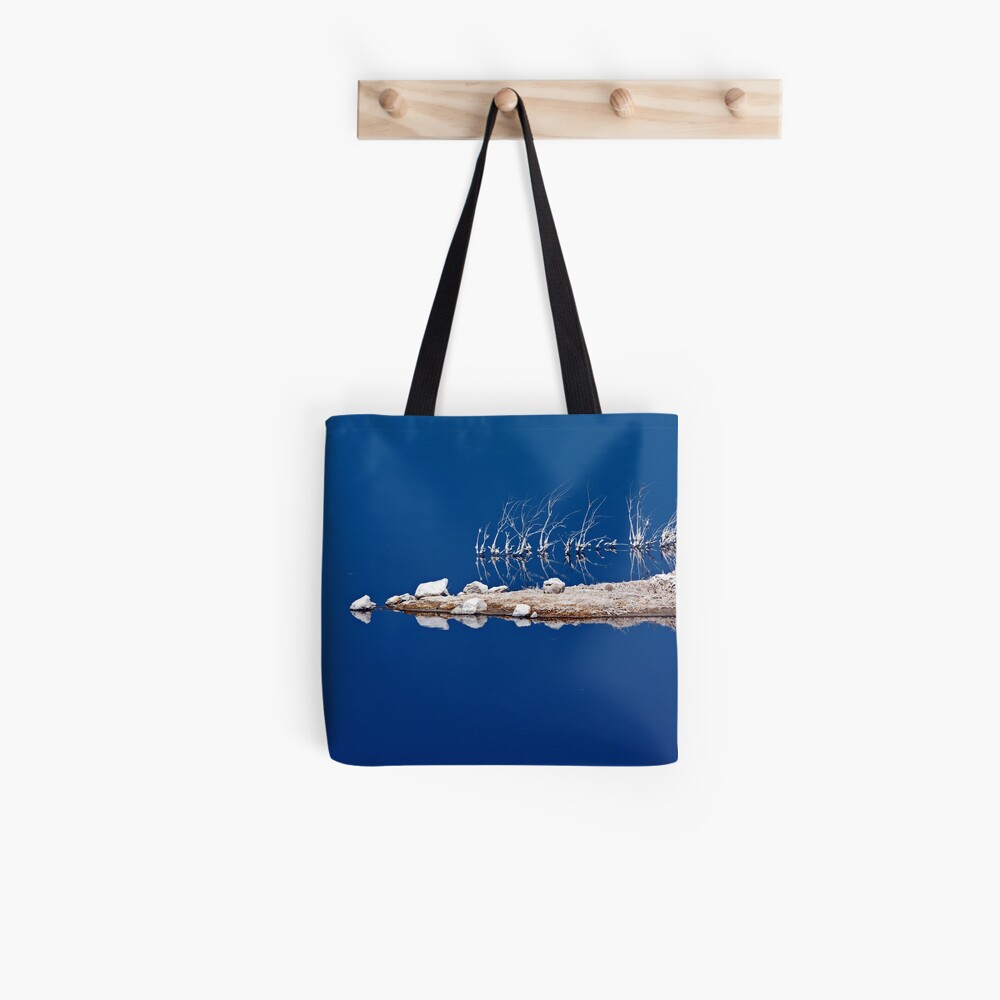 Salt Twigs Floating in an Island of Blue Tote Bag
