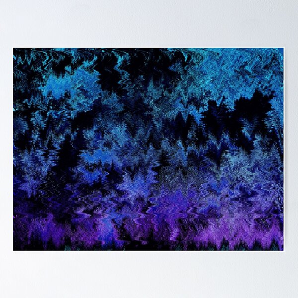 Item preview, Blue and Purple Waves designed and sold by astroshadow.