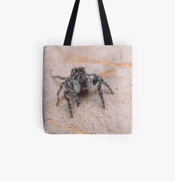Tiny Jumping Spider All Over Print Tote Bag