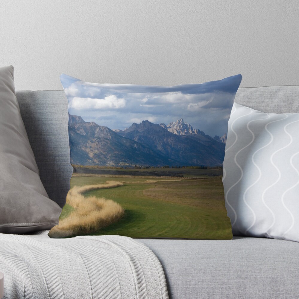 Curving To The Grand Throw Pillow