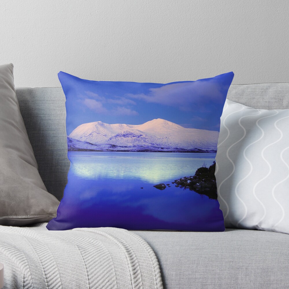 Blackmount Snow Throw Pillow