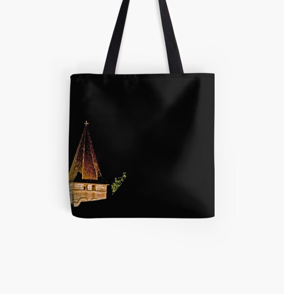 Steeple in Velvety Night All Over Print Tote Bag