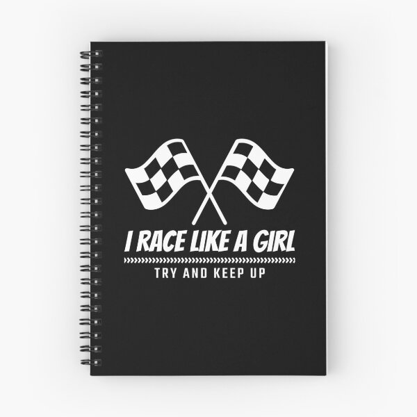 Item preview, I Race Like A Girl Try And Keep Up Funny Racing Design for Hotrod Track Lovers and Drivers Designs designed and sold by SpiritWestDesig.
