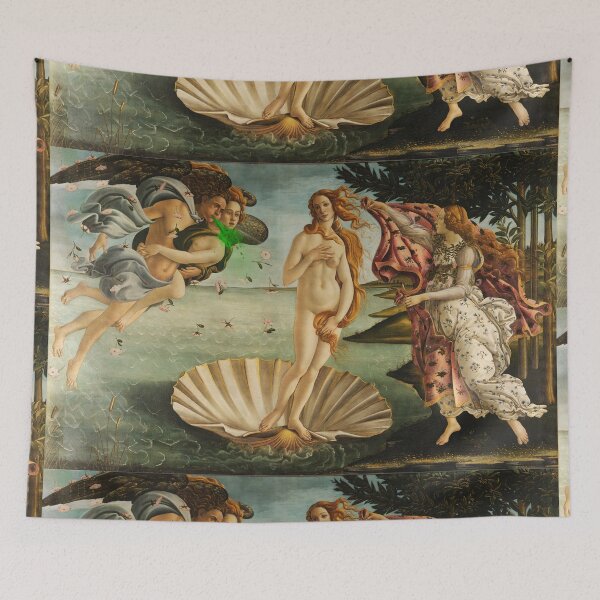 Item preview, Subtly Ruined Botticelli - Shouting Pea Soup designed and sold by weavernap.
