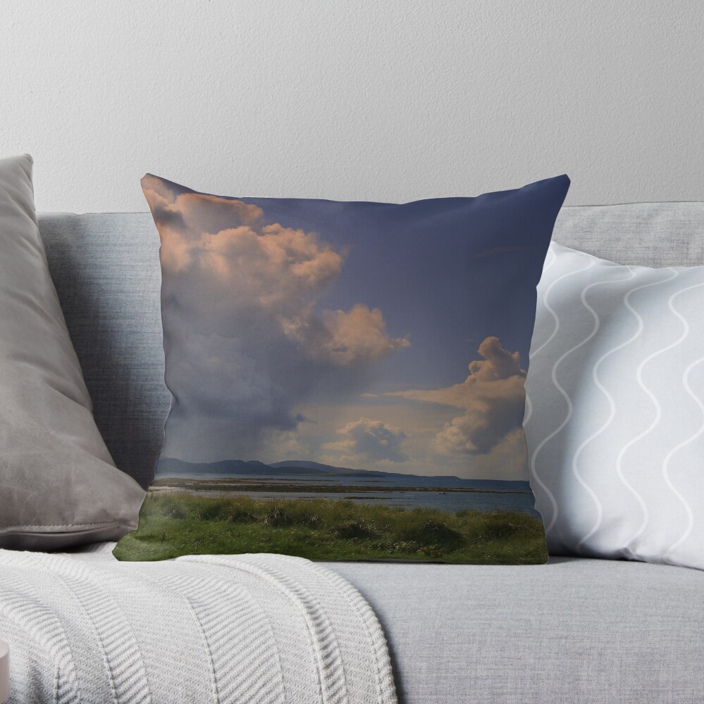 Clouds Over Barra Throw Pillow