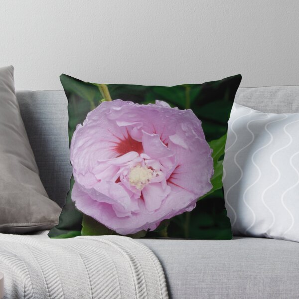 Hibiscus Flower Throw Pillow