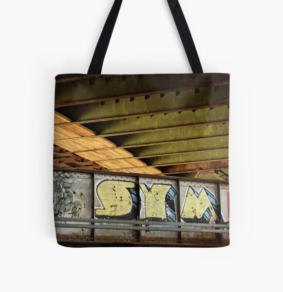 Graffiti Under the BU Bridge All Over Print Tote Bag