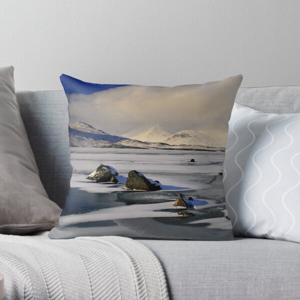 Blackmount Snowstorm Throw Pillow