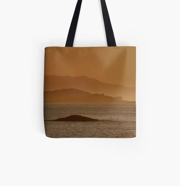 Fladda Lighthouse All Over Print Tote Bag