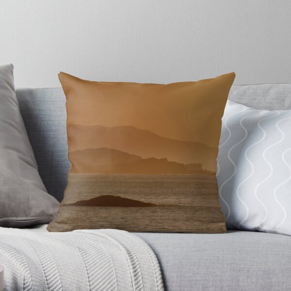 Fladda Lighthouse Throw Pillow