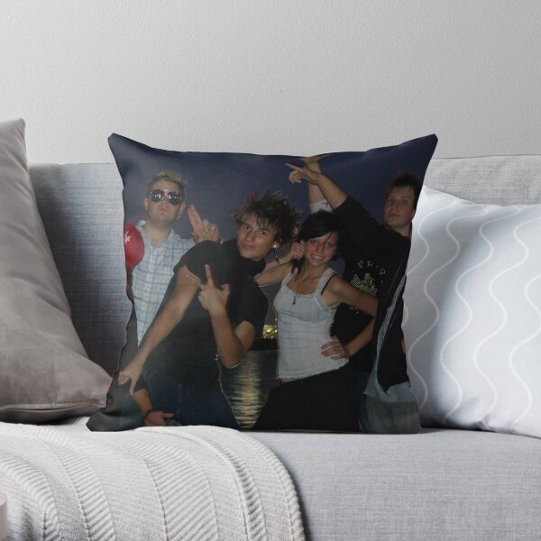 Friday Night Crew Throw Pillow
