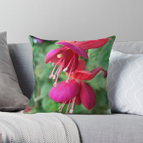 Fuchsia 4 Throw Pillow