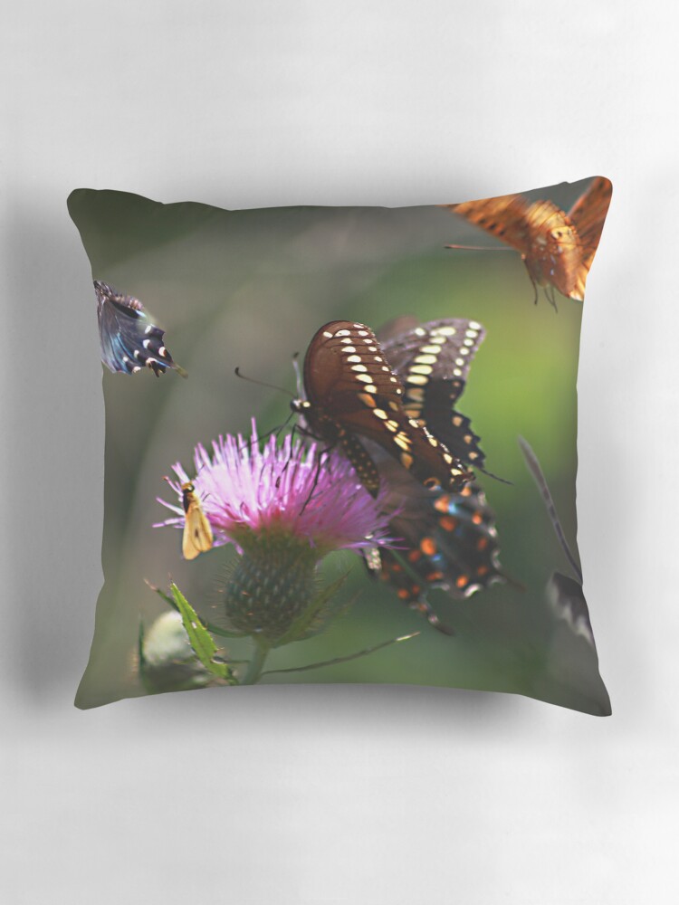 Thumbnail 3 of 4, Pillow, Butterflies! designed and sold by believer9.