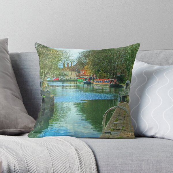 The Kennet and Avon Canal - Newbury Throw Pillow