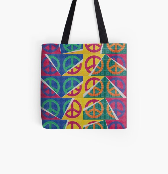 Peaces All Over Print Tote Bag