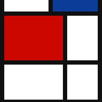 Artwork thumbnail, De Stijl #1 (Mondrian Inspired) by Texterns