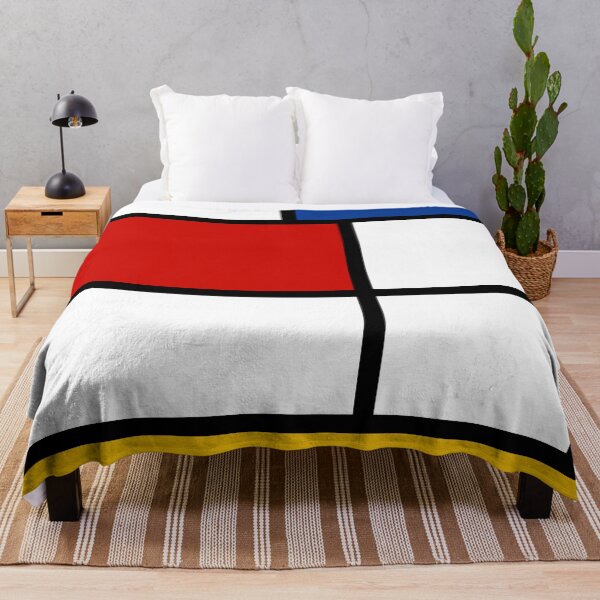 Vista previa del artículo con la obra «De Stijl # 1 (Mondrian Inspired)», diseñado y vendido por Texterns.