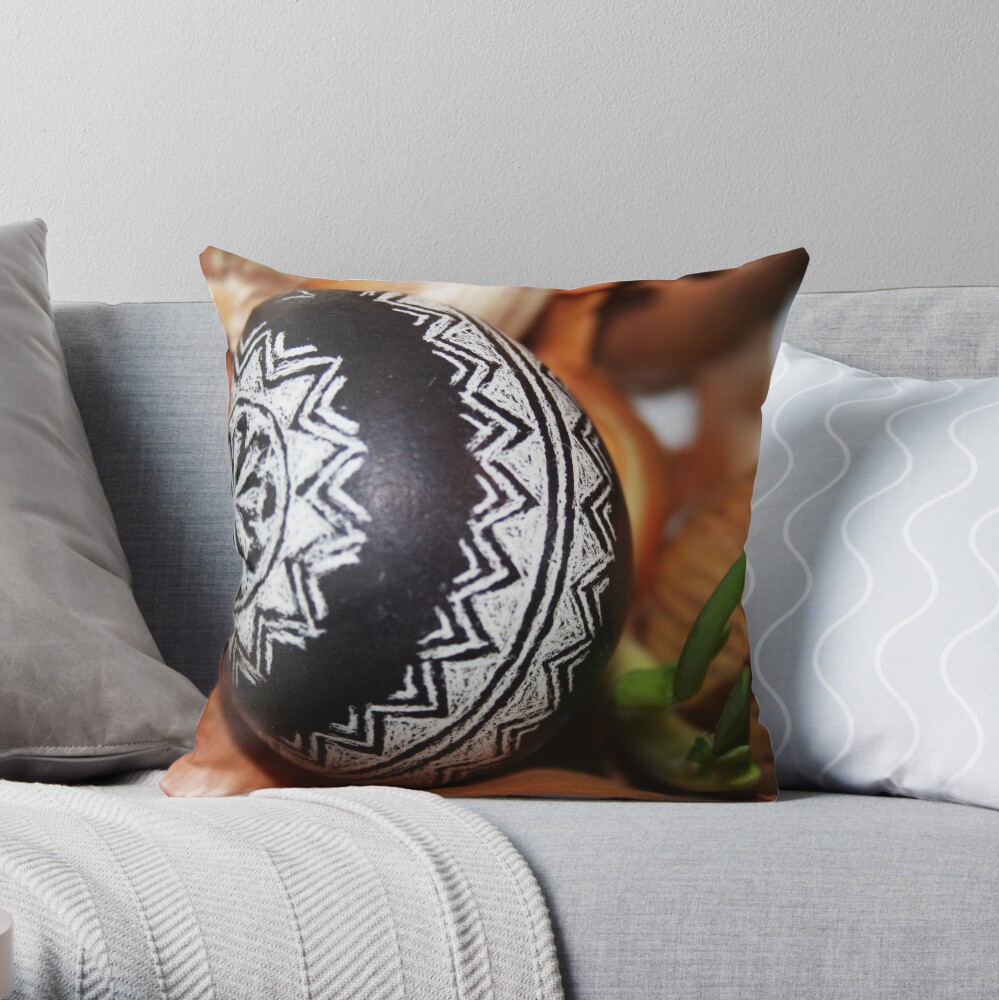 Easter Egg Throw Pillow