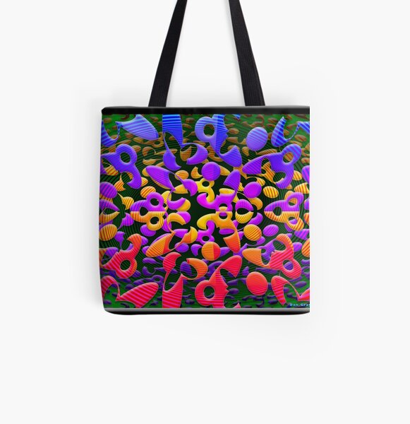 Crossed All Over Print Tote Bag
