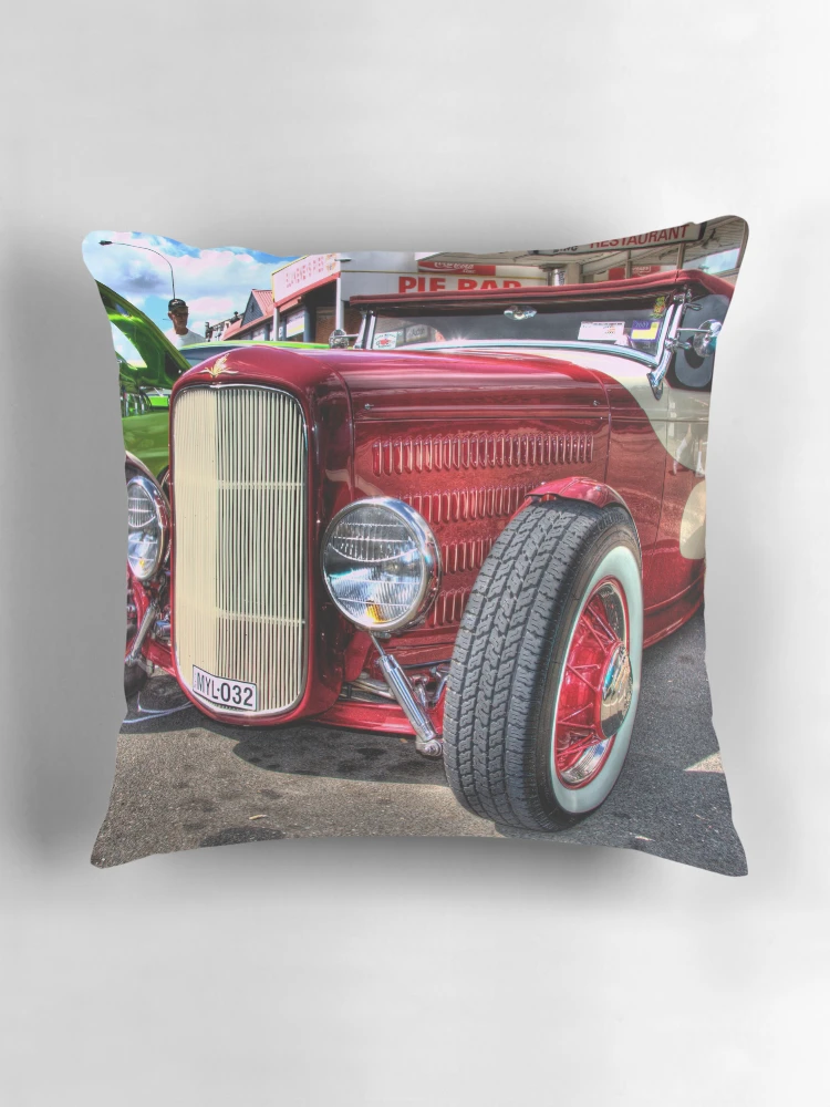 Thumbnail 3 of 4, Pillow, HOT ROD designed and sold by MIGHTY TEMPLE IMAGES.