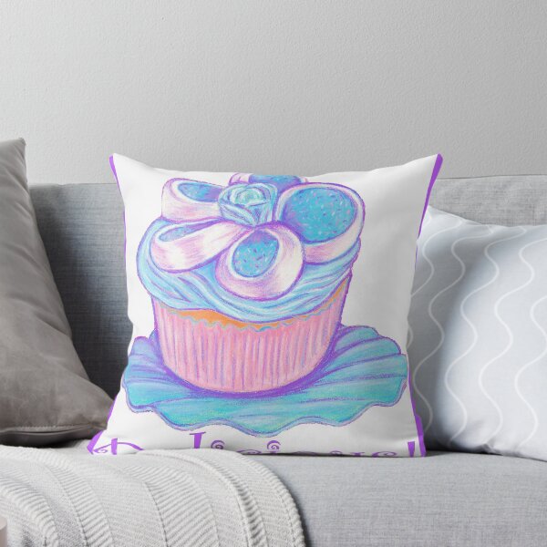 Item preview, Blue Cupcake ~ Delicious! designed and sold by Paula Parker.