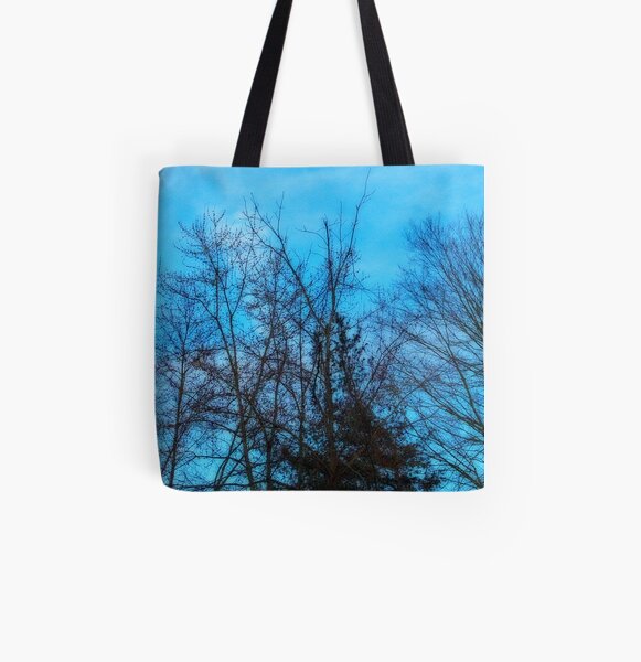 Blue All Over Print Tote Bag