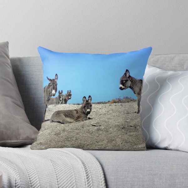 Wild Ass Times Throw Pillow