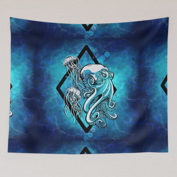 Item preview, Jellyfish & Octopus designed and sold by Strange Familiar Art & Design.