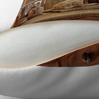 Alternate view of The Galley on HMS "Victory" -1805 Throw Pillow