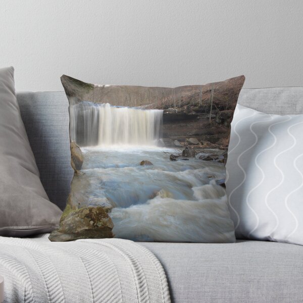 Meadow Creek Falls Throw Pillow