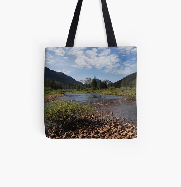In thy mountain retreat, God will strengthen thy feet All Over Print Tote Bag
