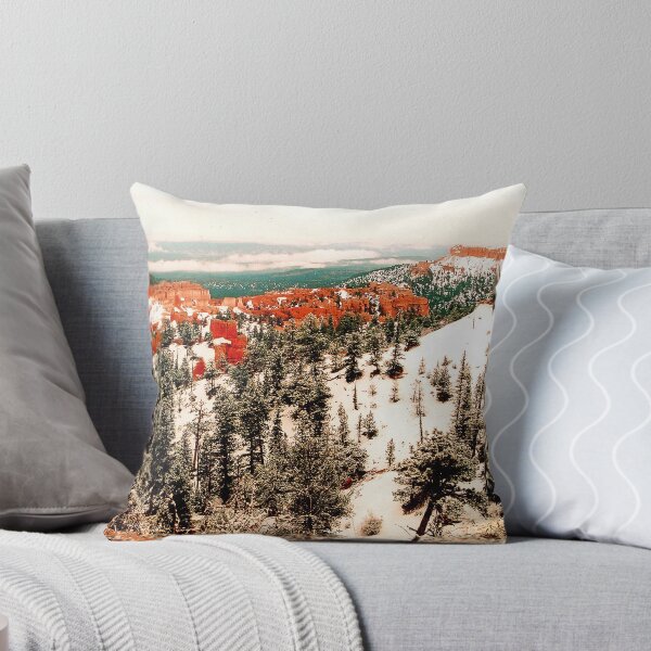 Bryce Canyon in Winter Throw Pillow