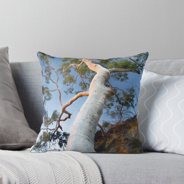 Ghost Gum tree Throw Pillow