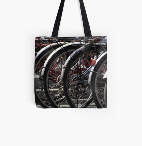 Bicycles All Over Print Tote Bag