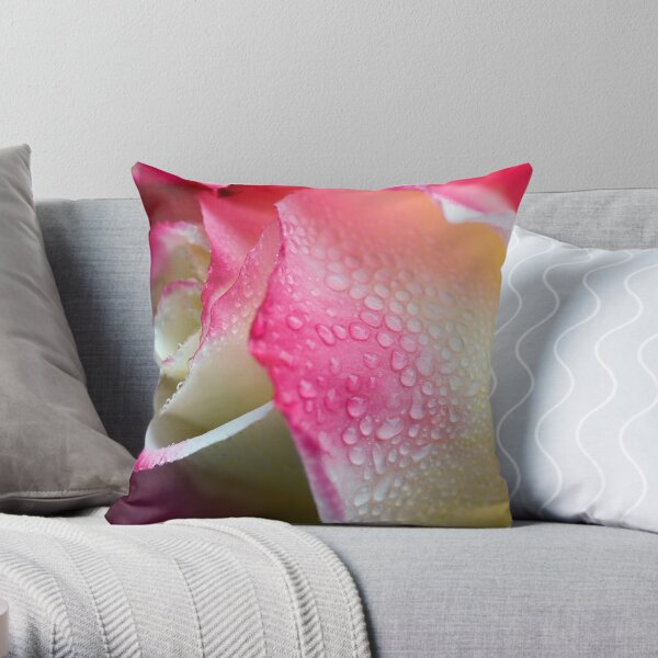 Dewy Beauty Throw Pillow