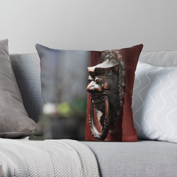 Door knocker Throw Pillow
