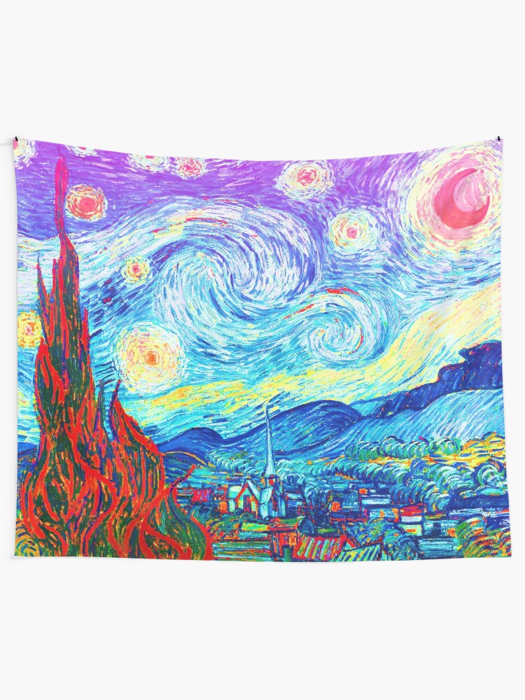van gogh starry night tapestry