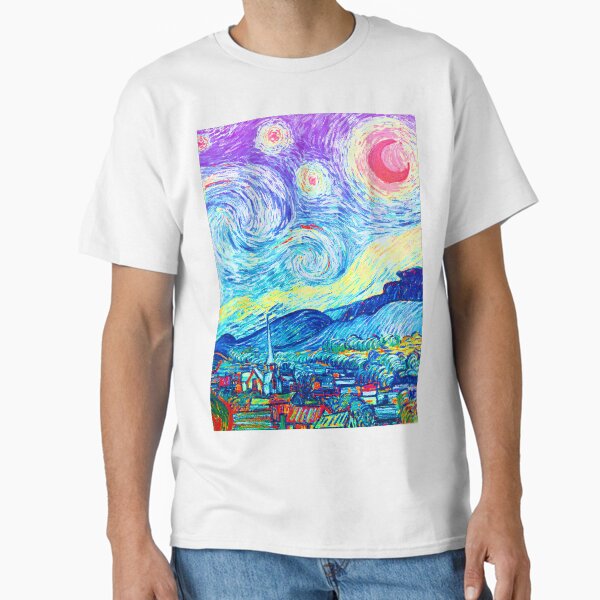 Artikel-Vorschau von Psychedelische bunte Sternennacht Zusammenfassung Van Gogh, designt und verkauft von CoitoCG.