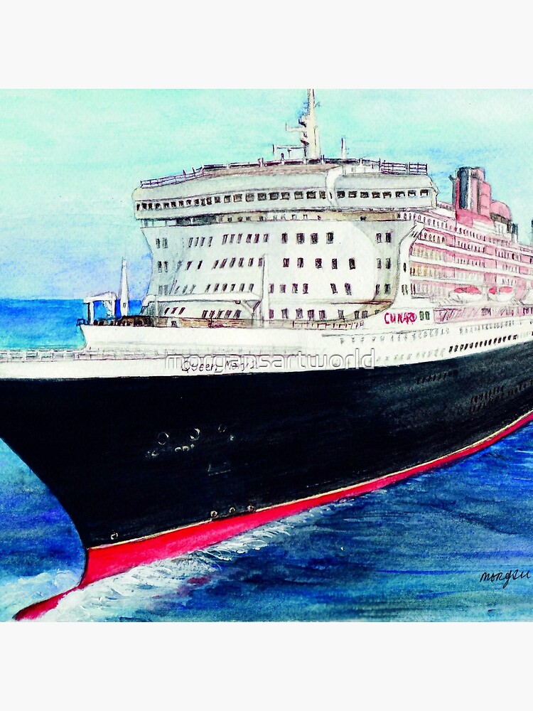 Queen Mary 2 Tote Bag For Sale By Morgansartworld Redbubble