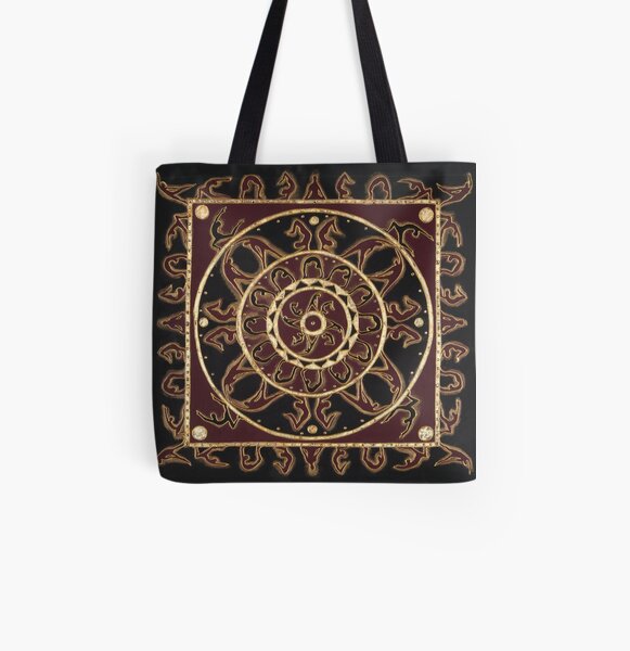 Yoga Mandala All Over Print Tote Bag