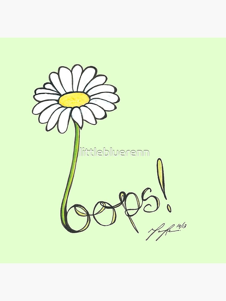 Oops A Daisy Tote Bag By Littlebluerenn Redbubble