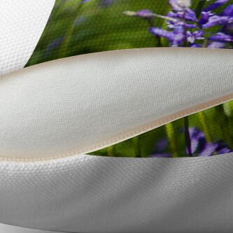 Alternate view of Bluebells (Hyacinthoides non-scripta) Throw Pillow