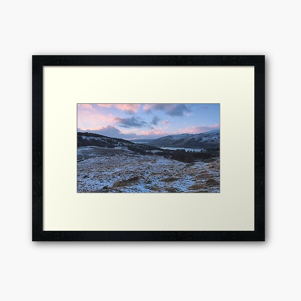 Strath Fionan Sunset Framed Art Print
